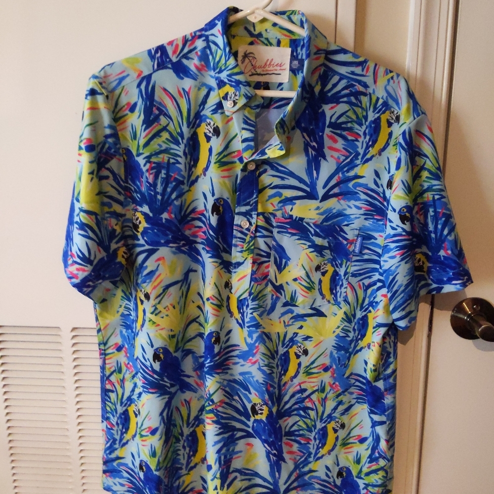 Chubbies Performance Polo. Stretch, great shape!